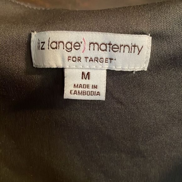 Liz Lange gray sleeveless dress /jumper size M Maternity invisible zipper side - Picture 2 of 11